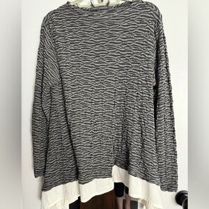 Elemente Clemente Black and White Long Sleeve Top